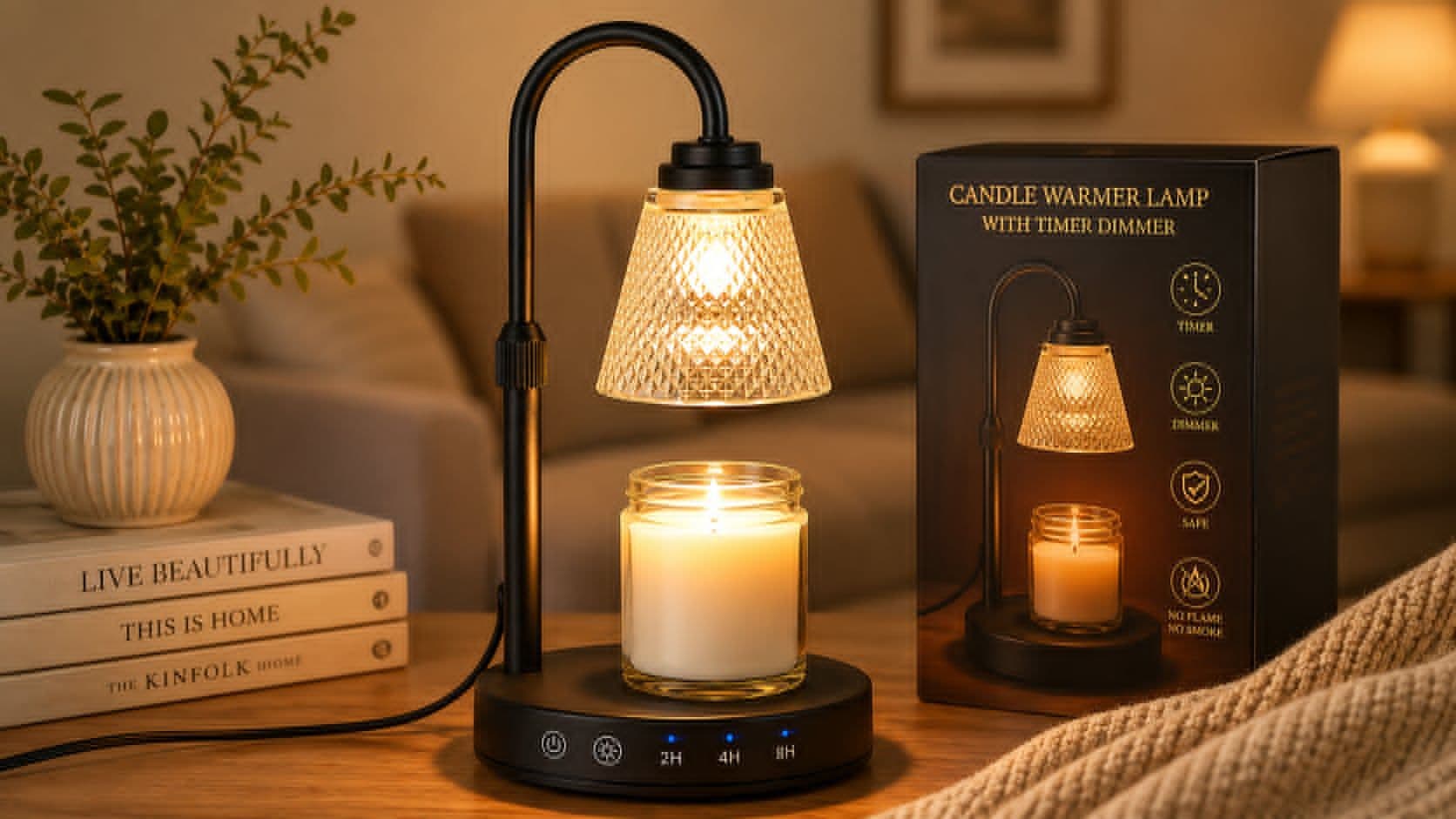 What QUTADI Candle Warmer Lamp with Timer Dimmer Offers for Safer Candle Use