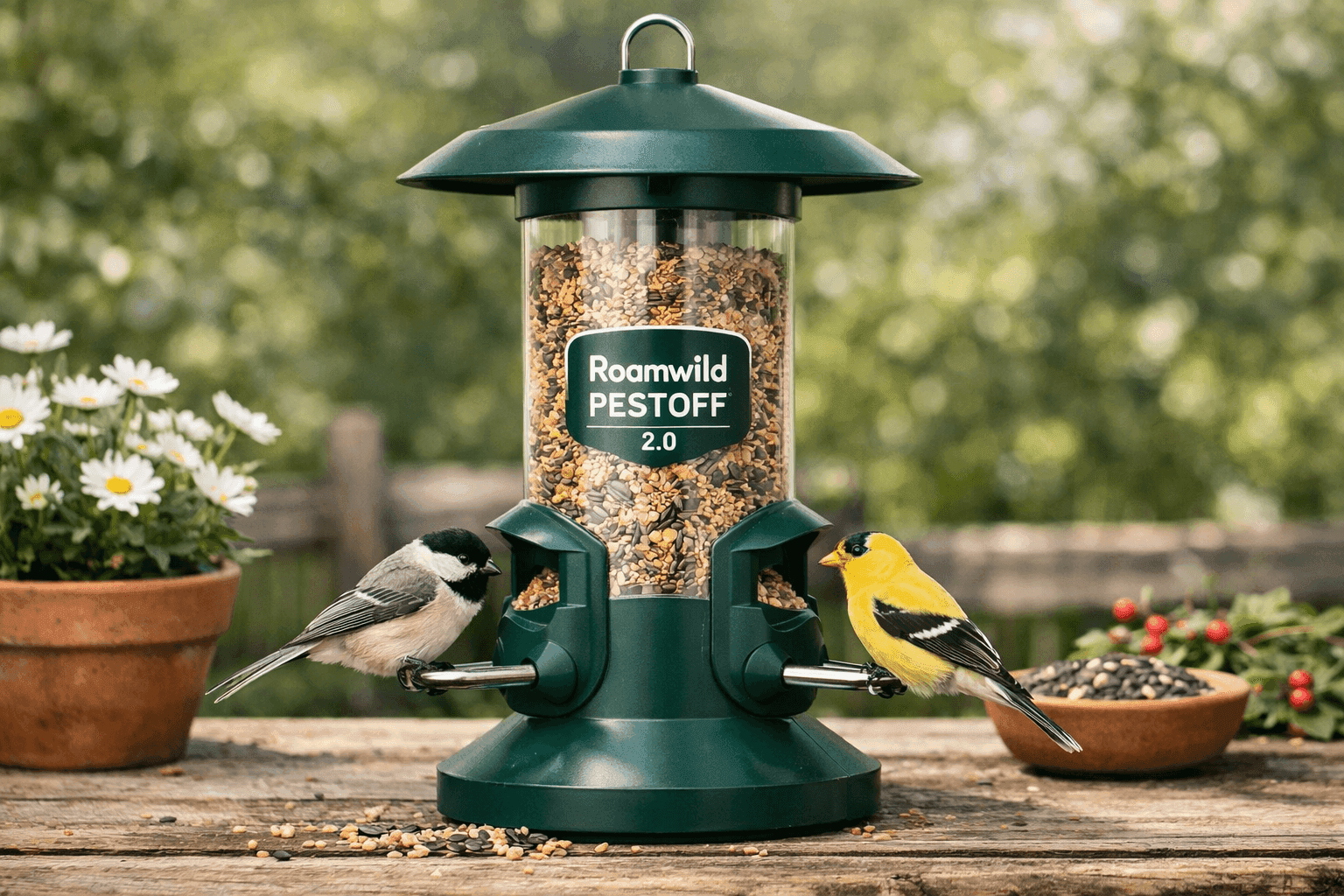 Roamwild PestOff 2.0 Wild Bird Feeder Review: Smart Squirrel-Proof Design That Works