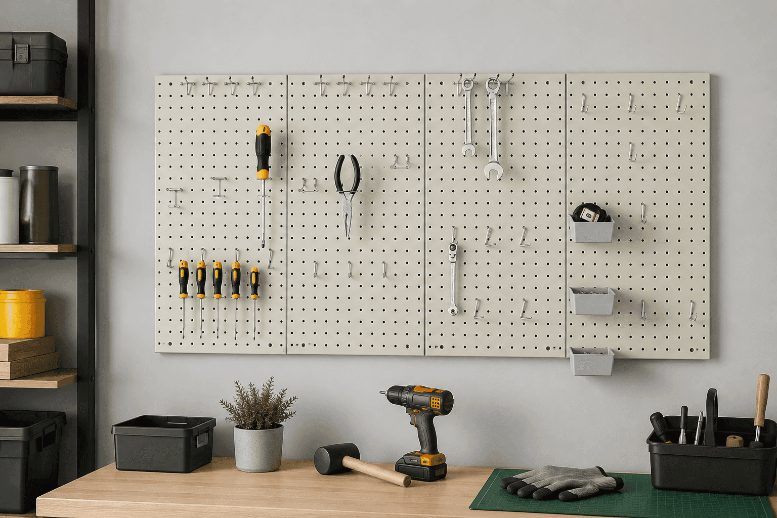 Amazon Basics Rectangular Metal Pegboard Wall Organizer: A Smart Way to Clear the Clutter